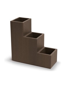 Pflanzgefäß Stufenform 58 × 24 × 56 cm matt, 12 L – Cortenstahl | Töpferkönig