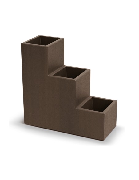 Pflanzgefäß Stufenform 58 × 24 × 56 cm matt, 12 L – Cortenstahl | Töpferkönig