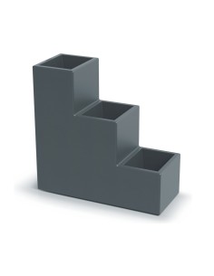 Pflanzgefäß Stufenform 58 × 24 × 56 cm matt, 12 L – Betongrau | Töpferkönig
