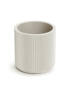 Blumentopf rund Ø30 × 30 cm gerillt, 9 L – Sand | Töpferkönig