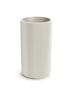 Pflanzkübel rund Ø40 × 70 cm gerillt, 22 L – Sand | Töpferkönig