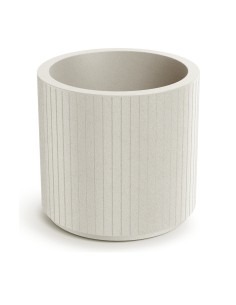 Blumentopf rund Ø48 × 45 cm gerillt, 34 L – Sand | Töpferkönig