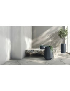 Blumentopf eckig 48 × 48 × 44 cm gerillt, 47 L – Graphit | Töpferkönig 2