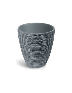 Blumentopf rund Ø40 × 40 cm Steinoptik, 14 L – Betongrau | Töpferkönig