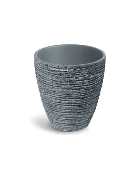 Blumentopf rund Ø40 × 40 cm Steinoptik, 14 L – Betongrau | Töpferkönig