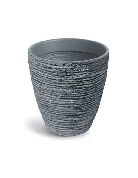 Blumentopf rund Ø40 × 40 cm Steinoptik, 28 L – Betongrau | Töpferkönig