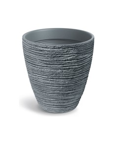 Pflanzkübel rund Ø60 × 61 cm Steinoptik, 106 L – Betongrau | Töpferkönig