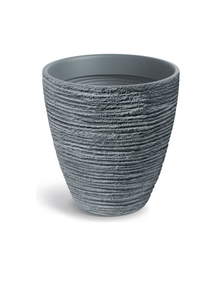 Pflanzkübel rund Ø60 × 61 cm Steinoptik, 106 L – Betongrau | Töpferkönig