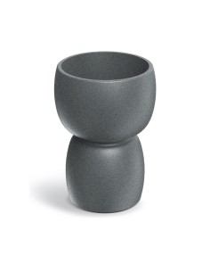 Blumenkübel rund Ø30 × 41 cm matt, 6 L – Granit hell | Töpferkönig