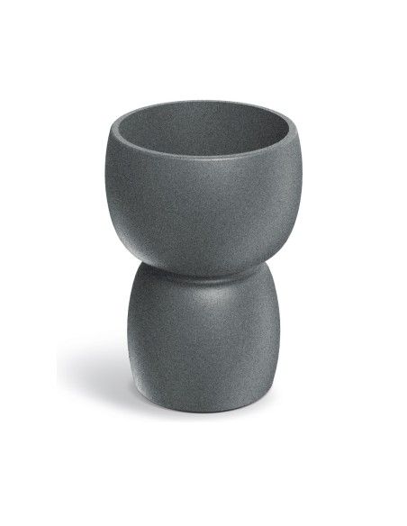 Blumenkübel rund Ø30 × 41 cm matt, 6 L – Granit hell | Töpferkönig