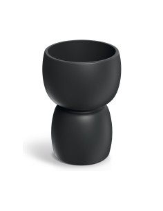 Blumenkübel rund Ø30 × 41 cm matt, 6 L – Schwarz | Töpferkönig 2