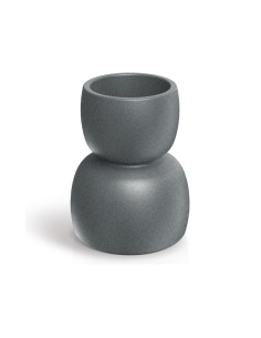 Blumenkübel rund Ø40 × 48 cm matt, 17 L – Granit hell | Töpferkönig 2