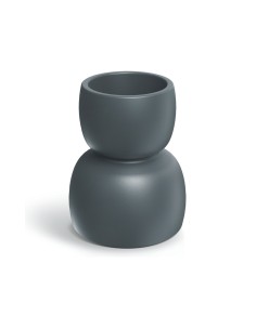 Blumenkübel rund Ø40 × 48 cm matt, 17 L – Betongrau | Töpferkönig 2