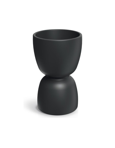 Pflanzkübel rund Ø40 × 61 cm matt, 17 L – Schwarz | Töpferkönig