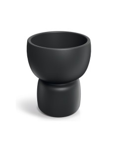 Blumenkübel rund Ø47 × 55 cm matt, 23 L – Schwarz | Töpferkönig