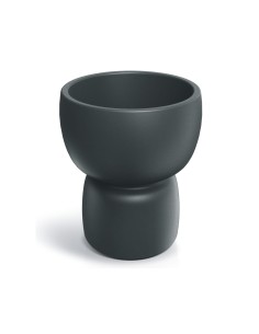 Pflanzkübel rund Ø58 × 68 cm matt, 44 L – Graphit | Töpferkönig