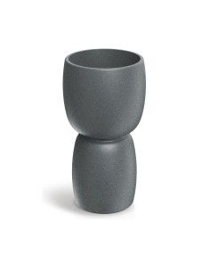 Pflanzsäule rund Ø30 × 54 cm matt, 8 L – Granit hell | Töpferkönig