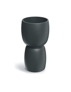 Pflanzsäule rund Ø30 × 54 cm matt, 8 L – Graphit | Töpferkönig
