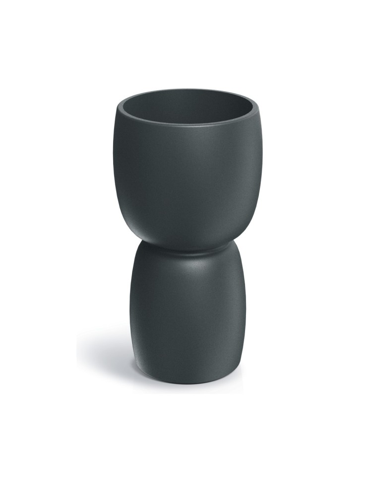 Pflanzsäule rund Ø30 × 54 cm matt, 8 L – Graphit | Töpferkönig