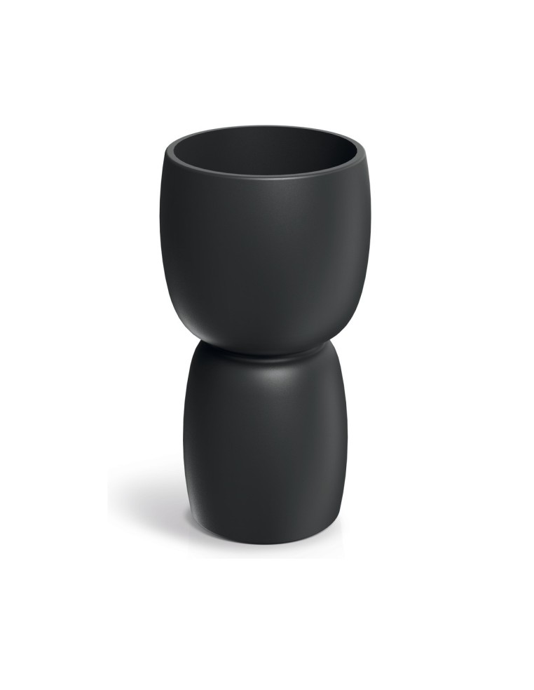 Pflanzsäule rund Ø30 × 54 cm matt, 8 L – Schwarz | Töpferkönig