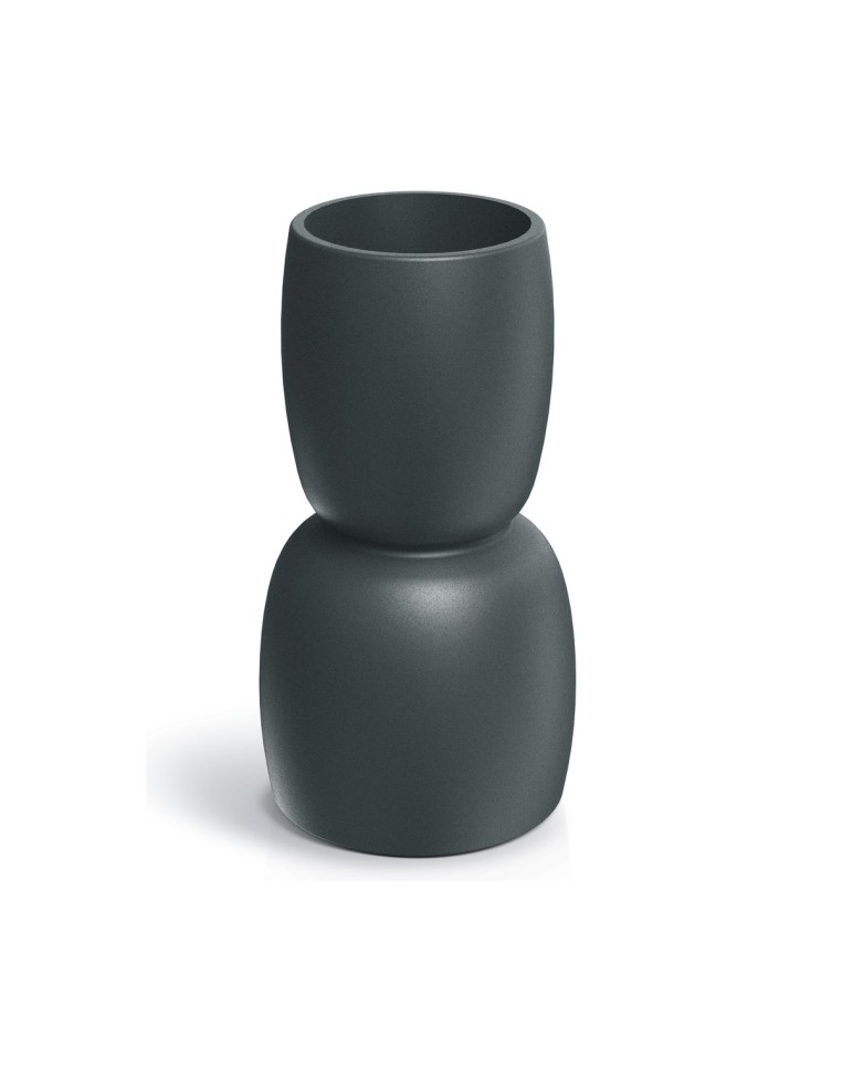 Pflanzsäule rund Ø30 × 54 cm matt, 8 L – Graphit | Töpferkönig