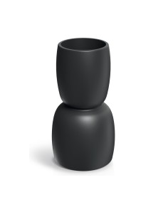 Pflanzsäule rund Ø30 × 54 cm matt, 8 L – Schwarz | Töpferkönig 2