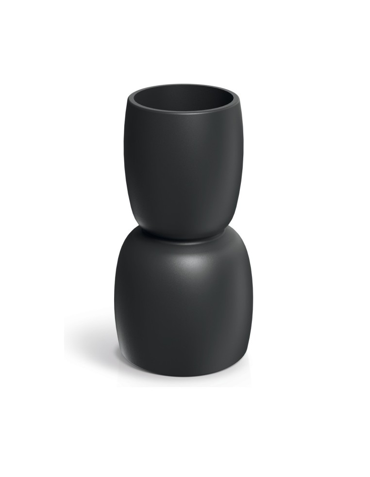 Pflanzsäule rund Ø30 × 54 cm matt, 8 L – Schwarz | Töpferkönig