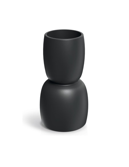 Pflanzsäule rund Ø30 × 54 cm matt, 8 L – Schwarz | Töpferkönig