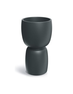 Pflanzkübel rund Ø40 × 70 cm matt, 17 L – Graphit | Töpferkönig