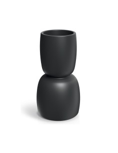 Pflanzkübel rund Ø40 × 70 cm matt, 17 L – Schwarz | Töpferkönig