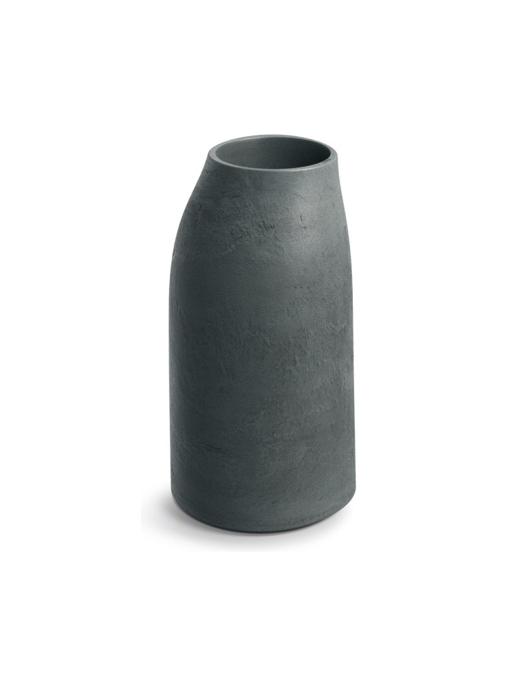 Pflanzsäule rund Ø38 × 70 cm Steinoptik, 8 L – Graphit | Töpferkönig