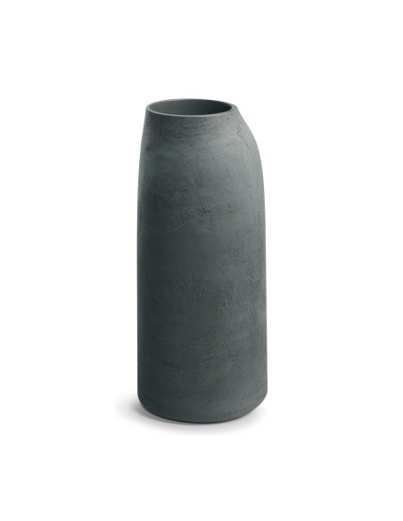 Pflanzsäule rund Ø46 × 100 cm Steinoptik, 14 L – Graphit | Töpferkönig
