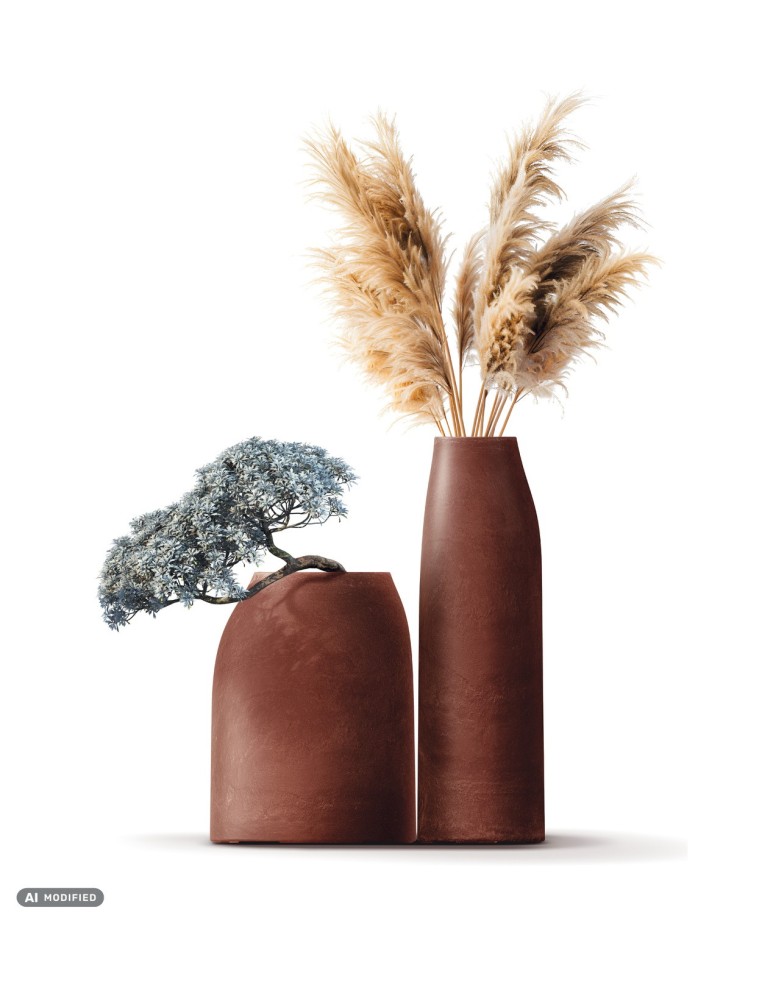 Pflanzsäule XXL rund Ø46 × 100 cm Steinoptik, 14 L – Rotocker | Töpferkönig