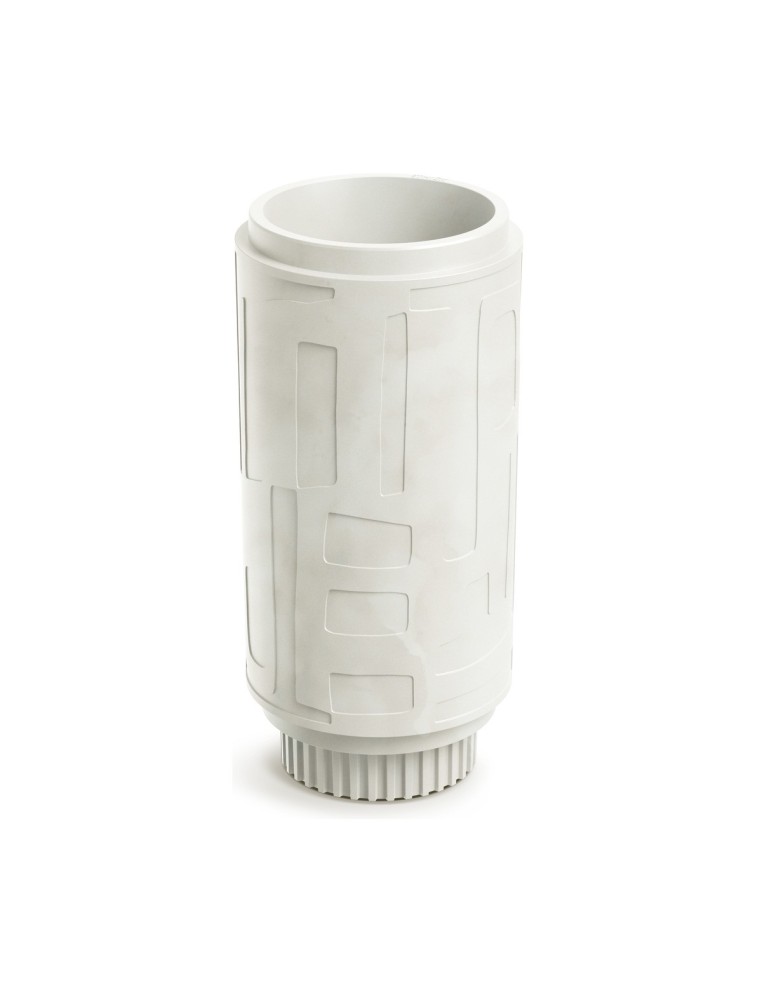 Pflanzsäule rund Ø30 × 62 cm mit Relief, 12 L – Sand | Töpferkönig