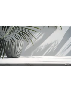 Blumentopf rund Ø48 × 50 cm gerillt, 56 L – Betongrau | Töpferkönig 2
