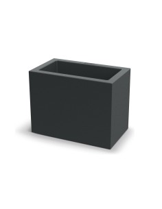 Pflanzkasten 58 × 34 × 45 cm matt, 26 L – Dunkelgrau | Töpferkönig