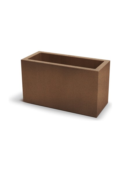 Pflanzkasten 78 × 34 × 45 cm matt, 38 L – Rost | Töpferkönig