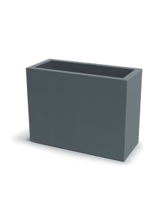 Pflanzkasten 78 × 34 × 60 cm matt, 45 L – Betongrau | Töpferkönig