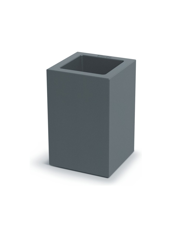 Blumenkübel eckig 29 × 29 × 45 cm matt, 9 L – Betongrau | Töpferkönig