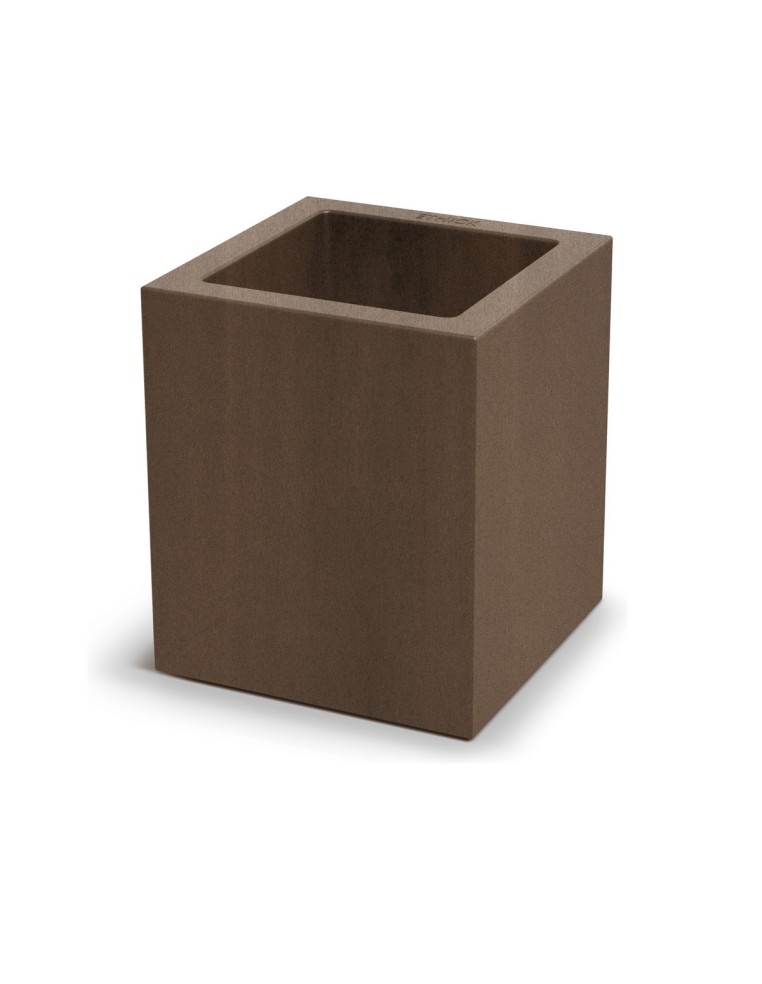 Blumenkübel eckig 38 × 38 × 45 cm matt, 20 L – Cortenstahl | Töpferkönig