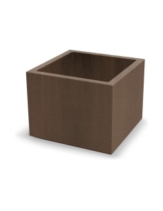 Blumentopf eckig 58 × 58 × 45 cm matt, 84 L – Cortenstahl | Töpferkönig