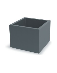 Blumentopf eckig 58 × 58 × 45 cm matt, 84 L – Betongrau | Töpferkönig