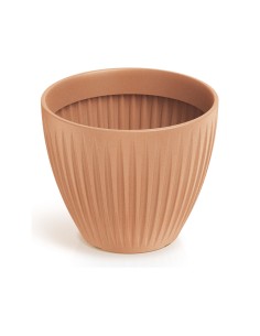 Blumentopf rund Ø30 × 25 cm gerillt, 11 L – Terrakotta | Töpferkönig