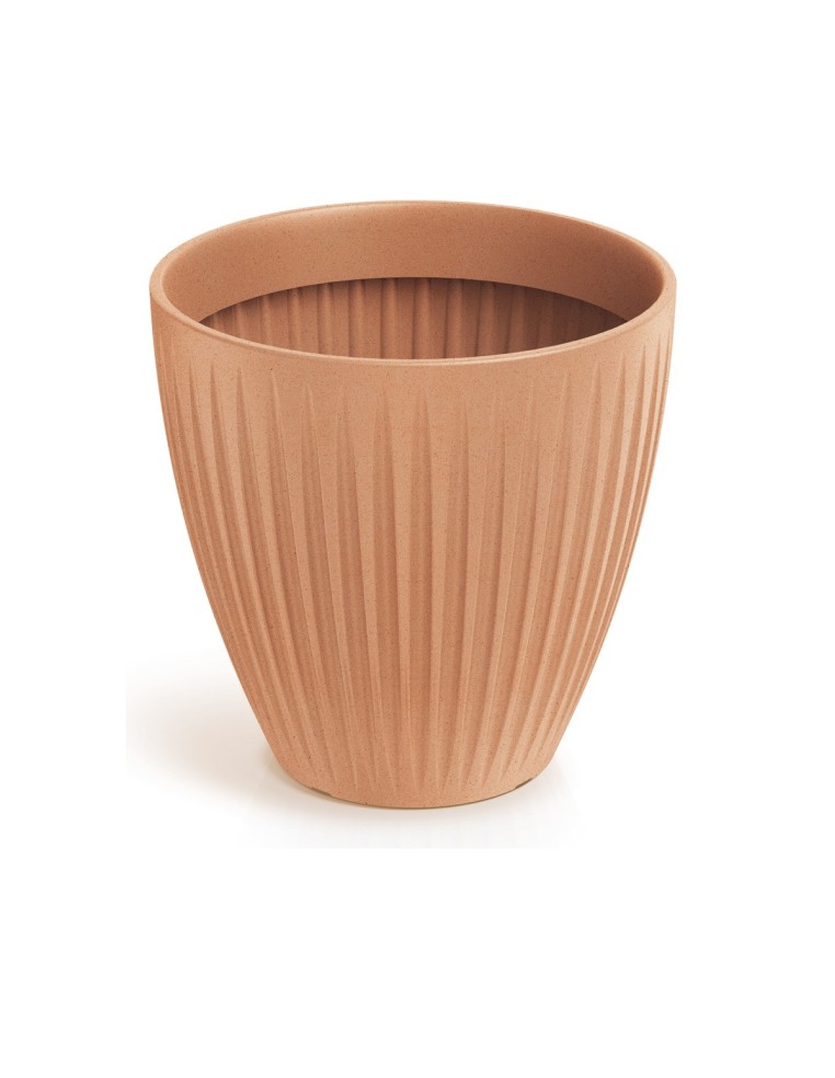 Blumentopf rund Ø40 × 40 cm gerillt, 32 L – Terrakotta | Töpferkönig