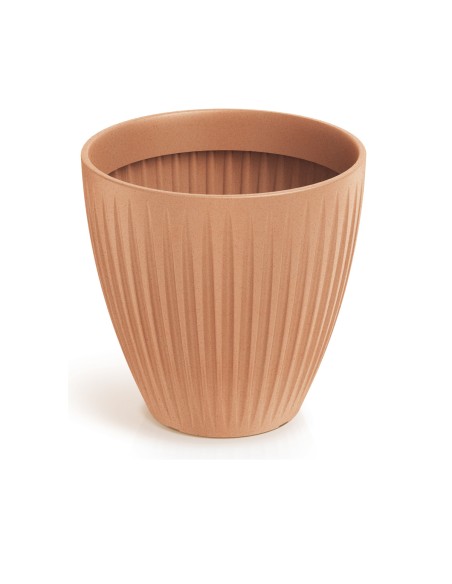 Blumentopf rund Ø40 × 40 cm gerillt, 32 L – Terrakotta | Töpferkönig