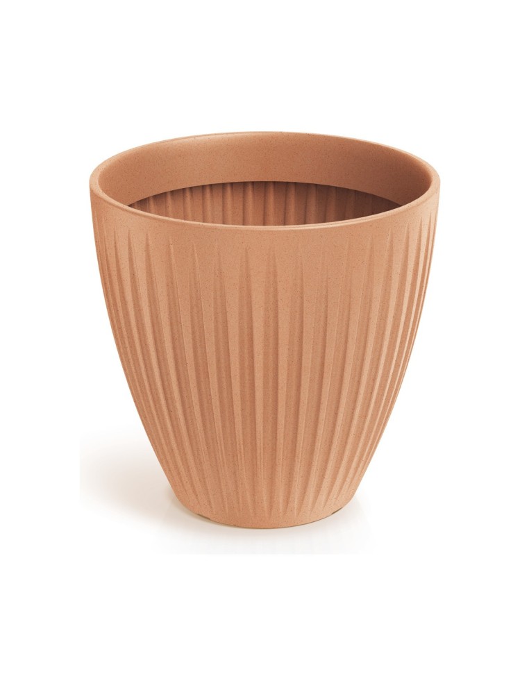 Blumentopf rund Ø48 × 48 cm gerillt, 56 L – Terrakotta | Töpferkönig