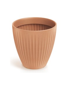 Pflanzkübel rund Ø60 × 58 cm gerillt, 105 L – Terrakotta | Töpferkönig