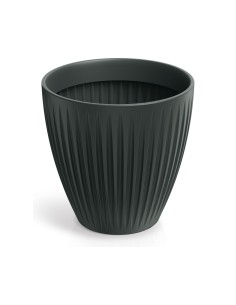 Pflanzkübel rund Ø60 × 58 cm gerillt, 105 L – Anthrazit | Töpferkönig