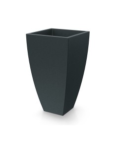Pflanzkübel eckig 60 × 60 × 100 cm matt, 64 L – Dunkelgrau | Töpferkönig