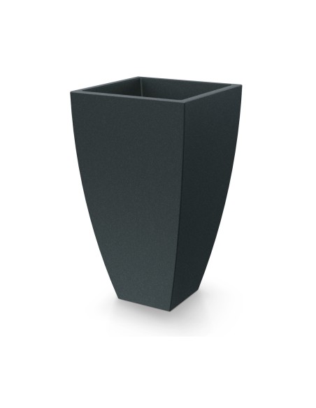 Pflanzkübel eckig 60 × 60 × 100 cm matt, 64 L – Dunkelgrau | Töpferkönig
